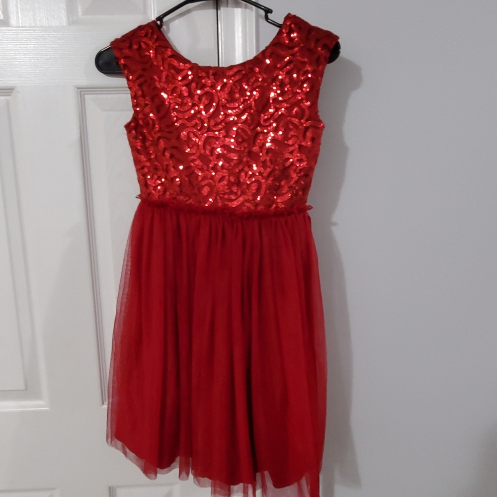 Girls red dress